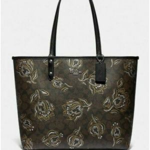Coach Reversible City Tote in Tulip